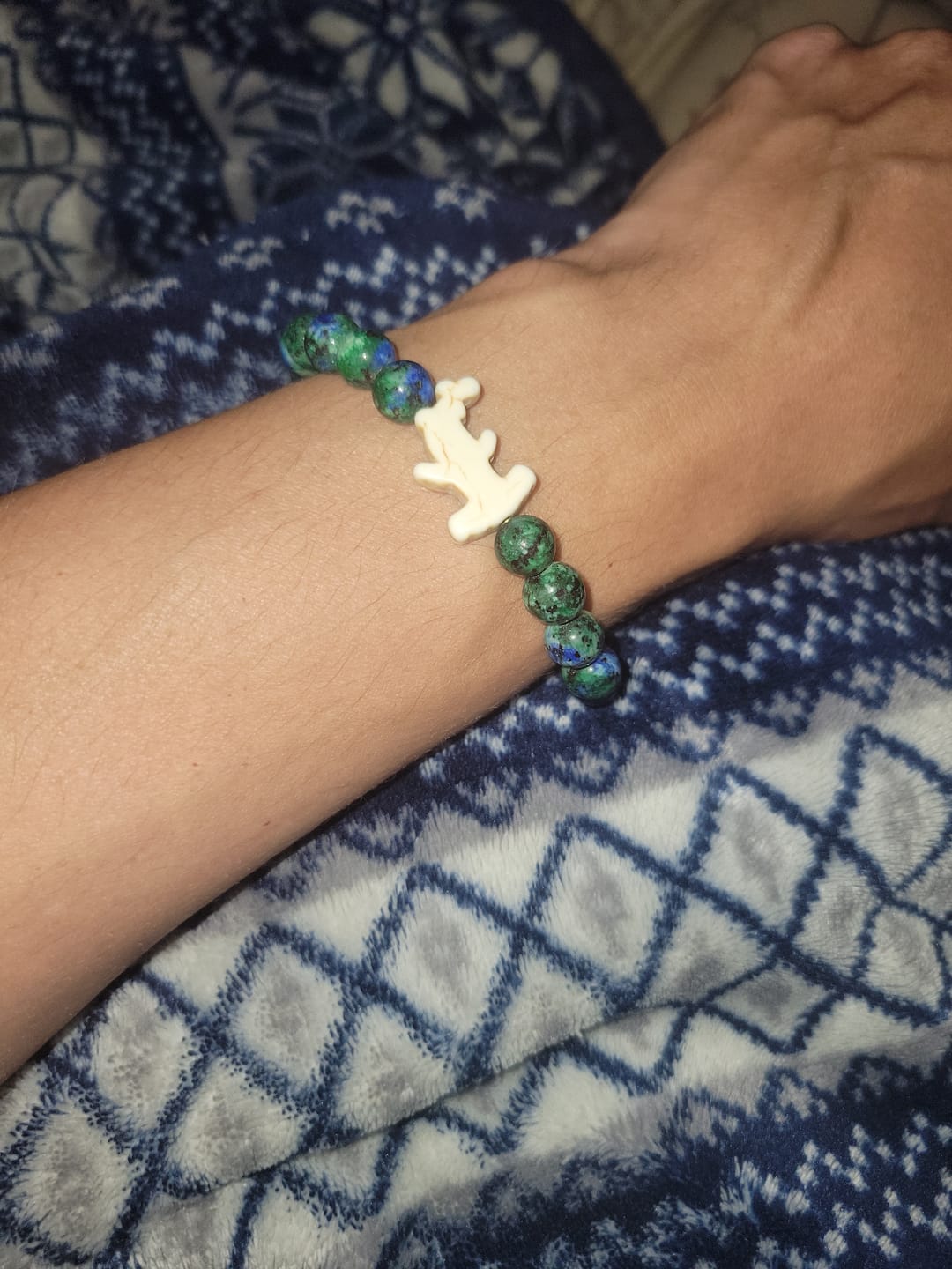 Customer photo review of The Shark Week Bracelet
