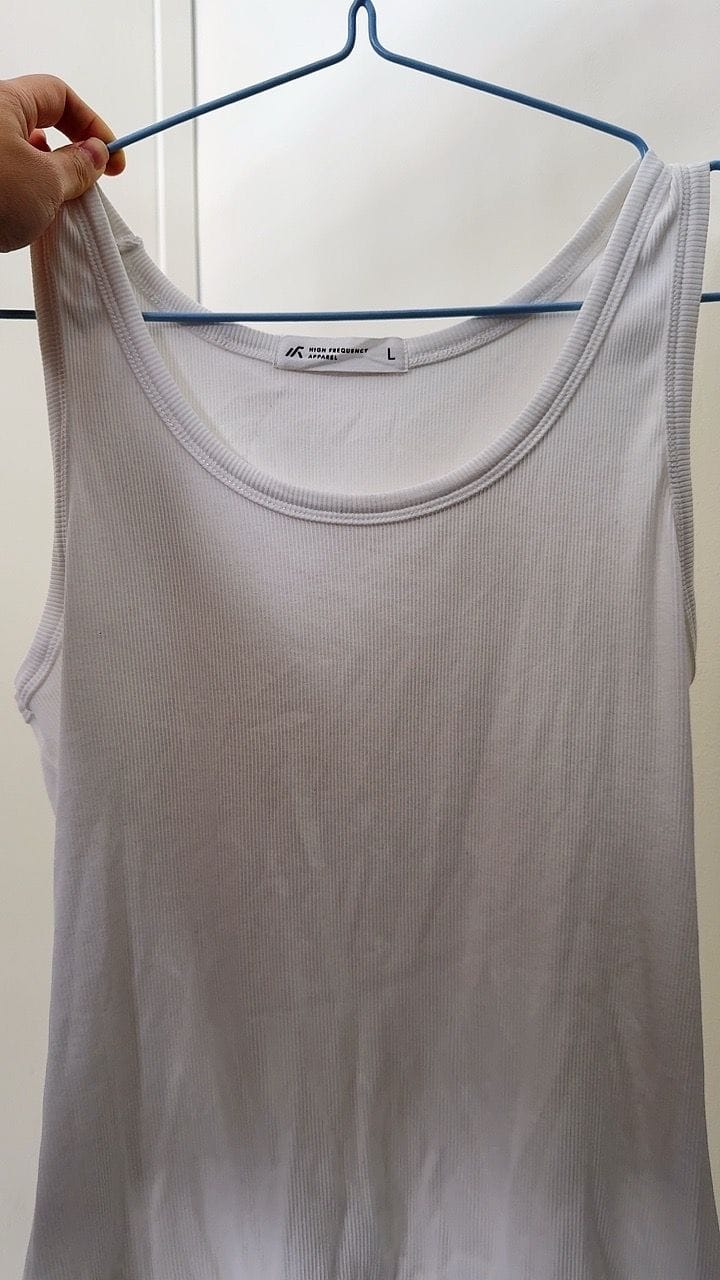Customer photo review of Ribbed Tank Top