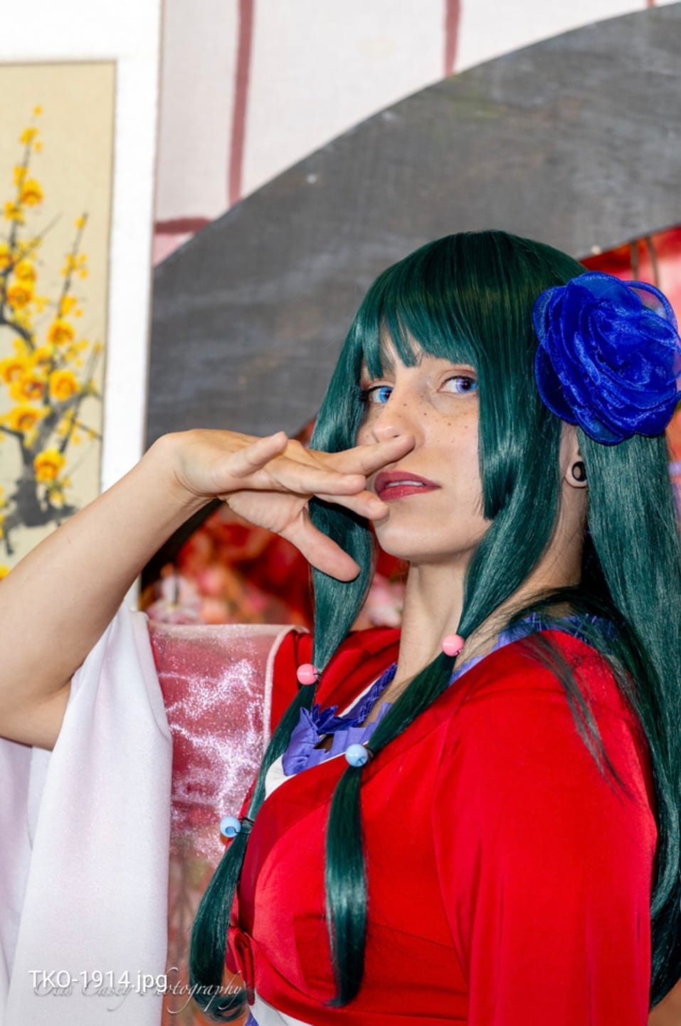 Customer photo review of The Apothecary Diaries Maomao Long Green Hair Basic Wig