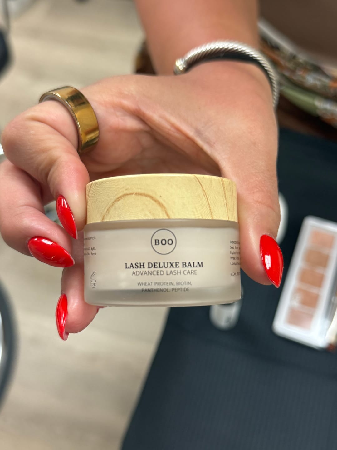 Customer photo review of Deluxe Lash & Brow Balm