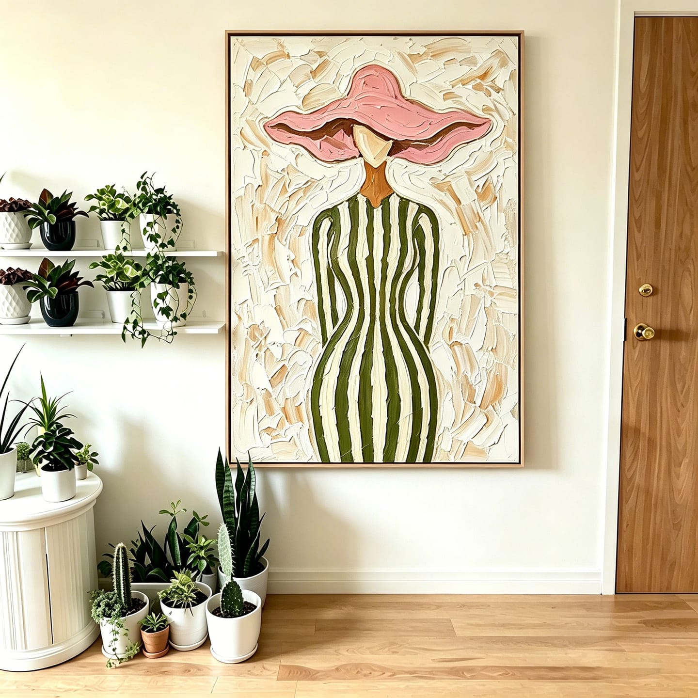 Customer photo review of Pink Canopy-Fashion Figure Painting