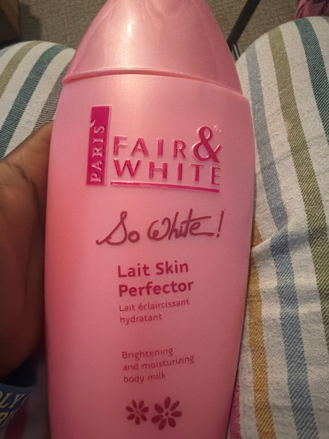 Customer photo review of So White Skin Perfector Brightening Body Lotion 500ml