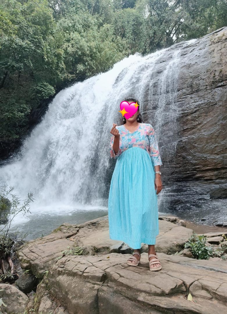 Customer photo review of Sea Bloom Maternity Feeding Dress