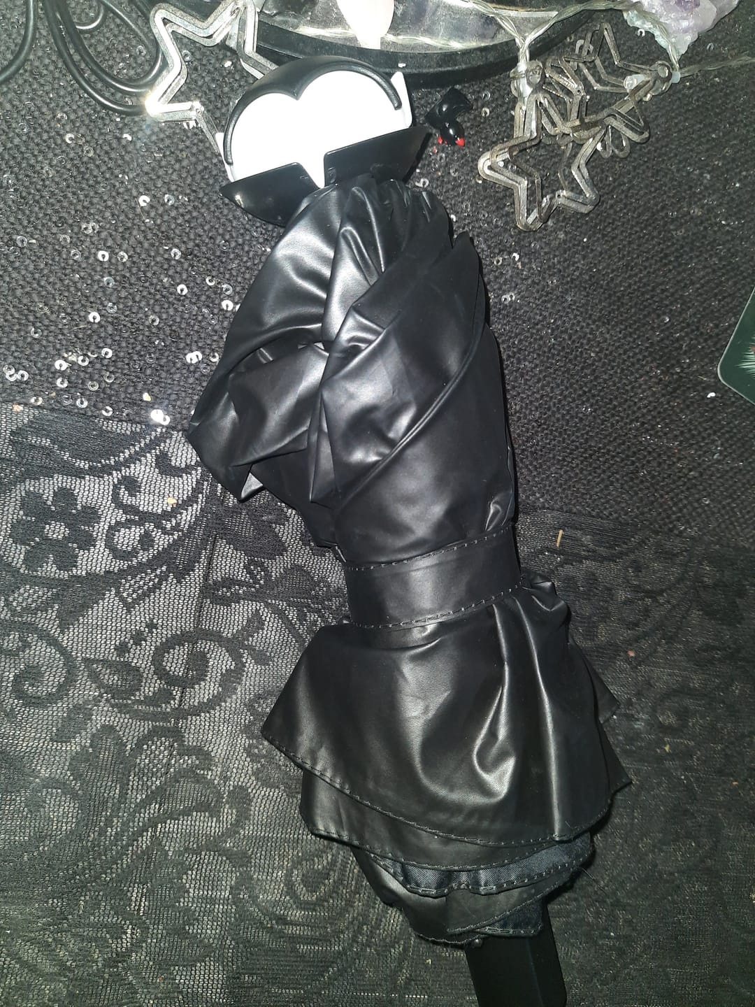 Customer photo review of Spookula Regenschirm Fledermaus – Taschenschirm mit Dracula Design OTOTO