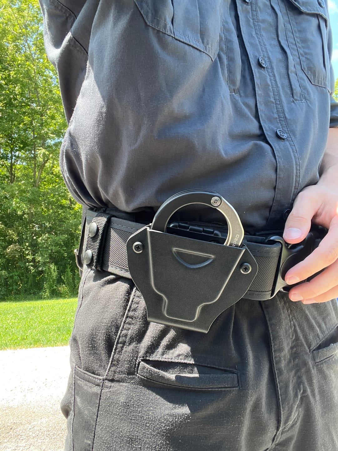 Customer photo review of Single Handcuff Case For ASP Ultra Plus Brand Chain or Hinge