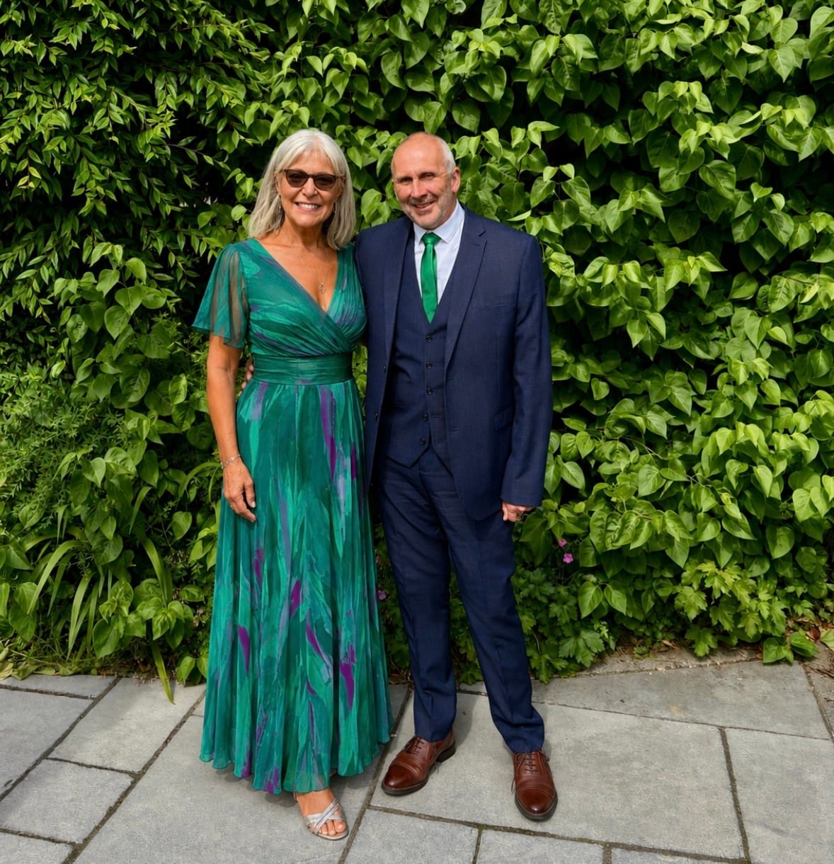 Customer photo review of Isabelle Sea Green Float Sleeve Maxi Dress