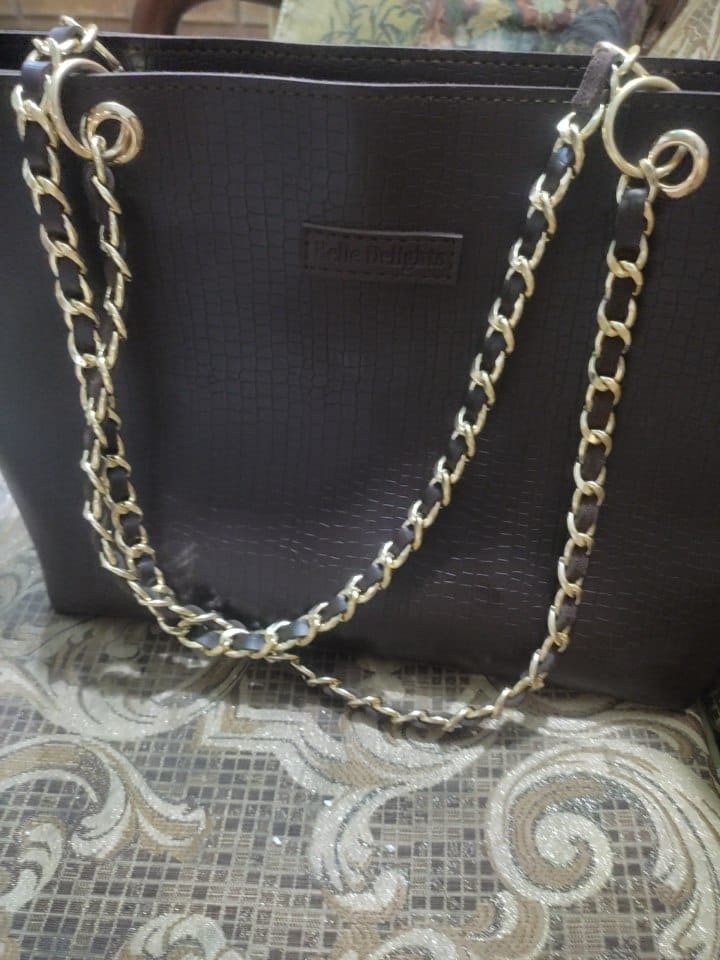 Customer photo review of Brown New Wave Tote Bag