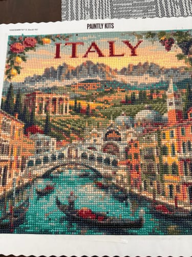 Customer photo review of Italy Timeless Beauty (Diamond Painting)