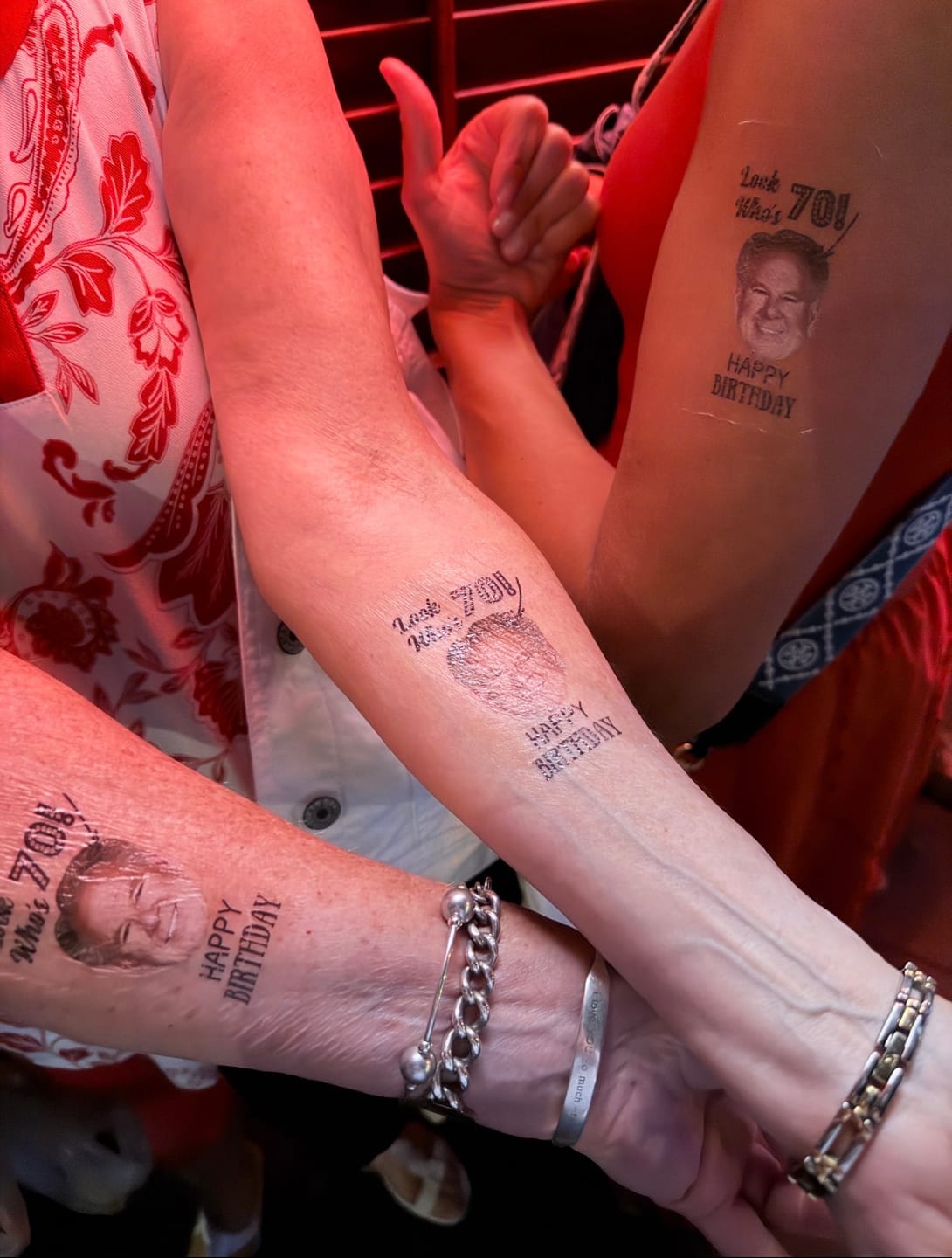 Customer photo review of Look Who's Birthday! Custom Tattoo
