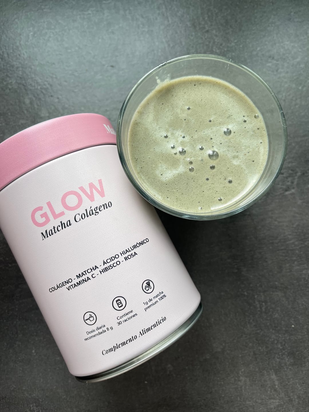 Customer photo review of Té Matcha con Colágeno