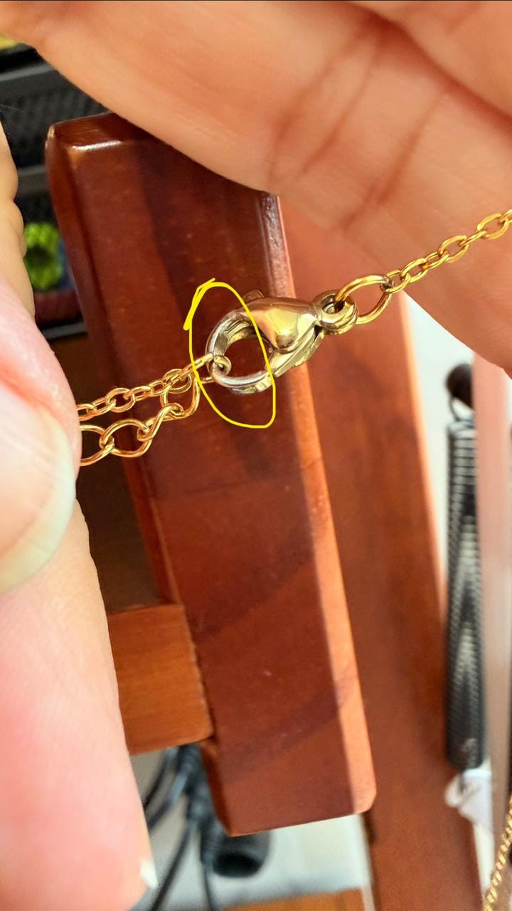 Customer photo review of Colar Imperial Pedra Zircônia Banhado em Ouro 18K