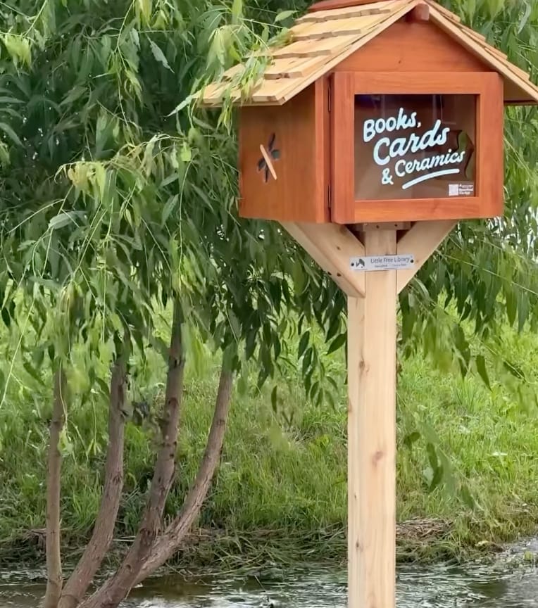 Customer photo review of Little Free Library Official Charter Sign