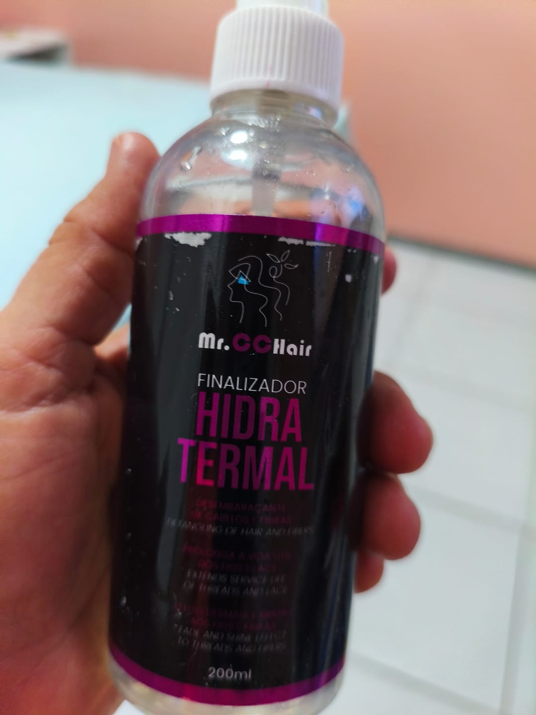 Customer photo review of Restaura Fibra Hidra Ultra Mr.CC Hair – 200ml