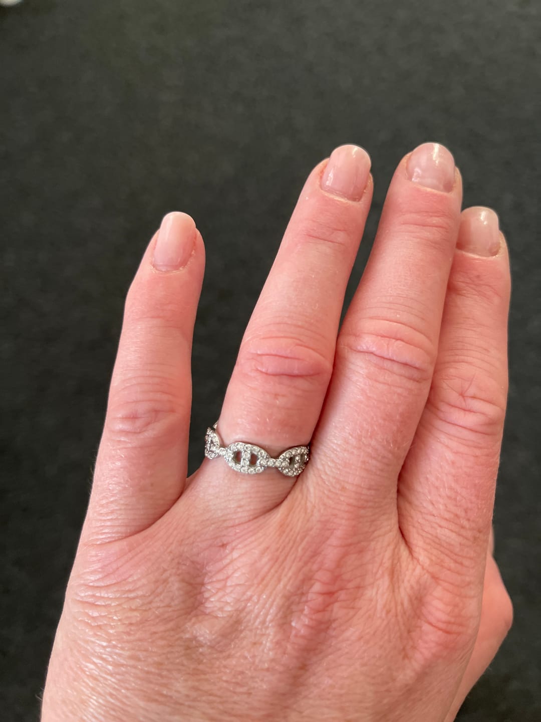 Customer photo review of Pave Flow Deluxe Ring 14K Vergoldet