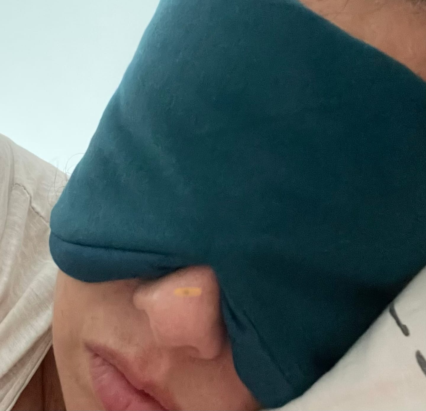 Customer photo review of PurelyGoods Slaapmasker Katoen - Oceaan Blauw