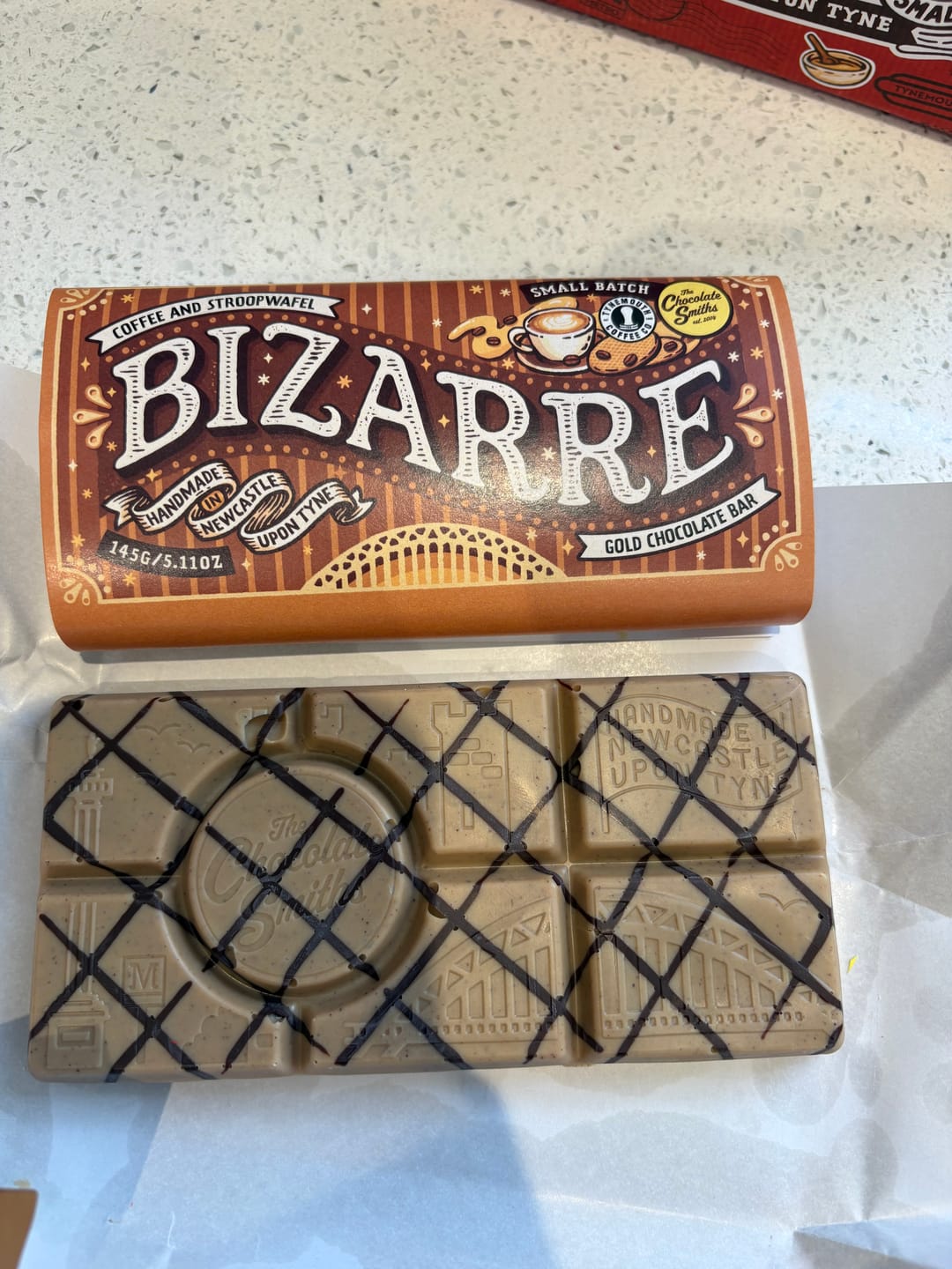Customer photo review of Coffee and Stroopwafel Bizarre Bar 145g