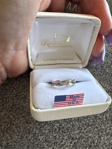 Customer photo review of Modern Style - Sterling Silver Black Hills Gold Ring
