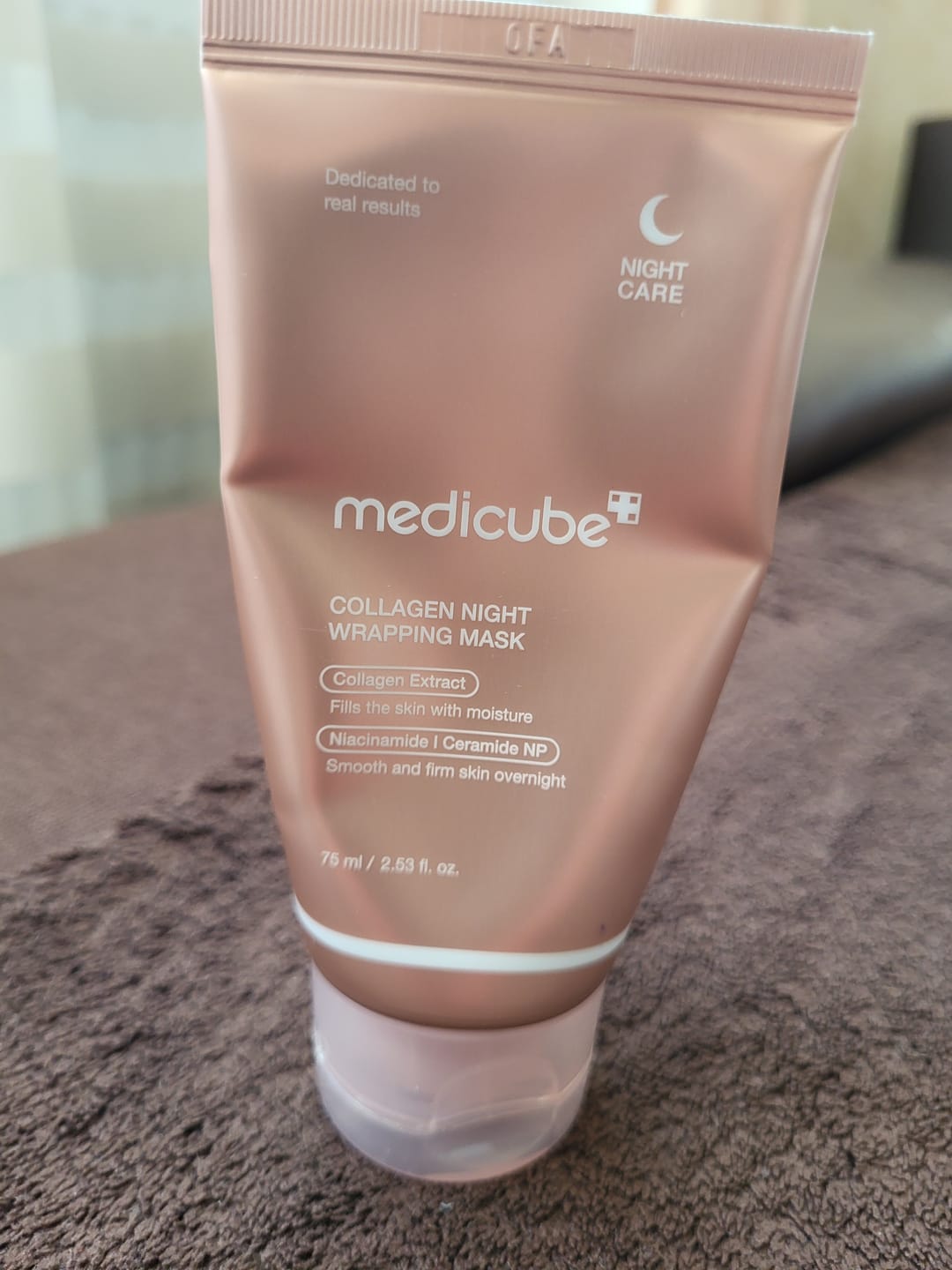 Customer photo review of Nostiprinoša nakts maska sejai Medicube Collagen Night Wrapping Mask