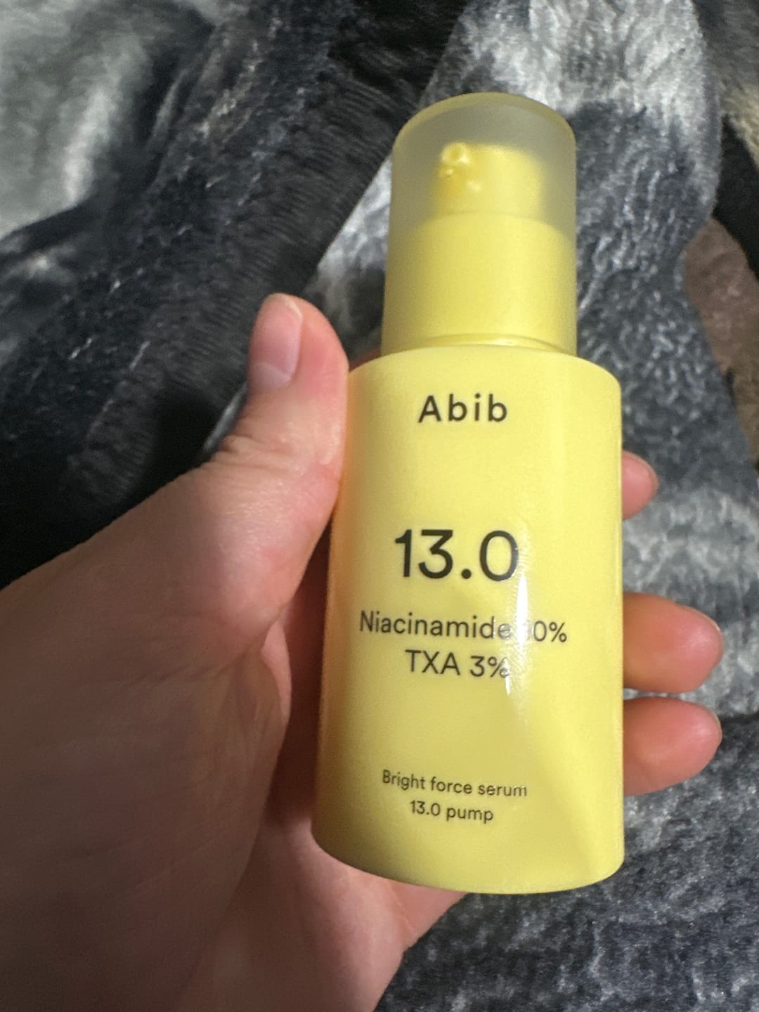 Customer photo review of Bright force serum 13.0 pump