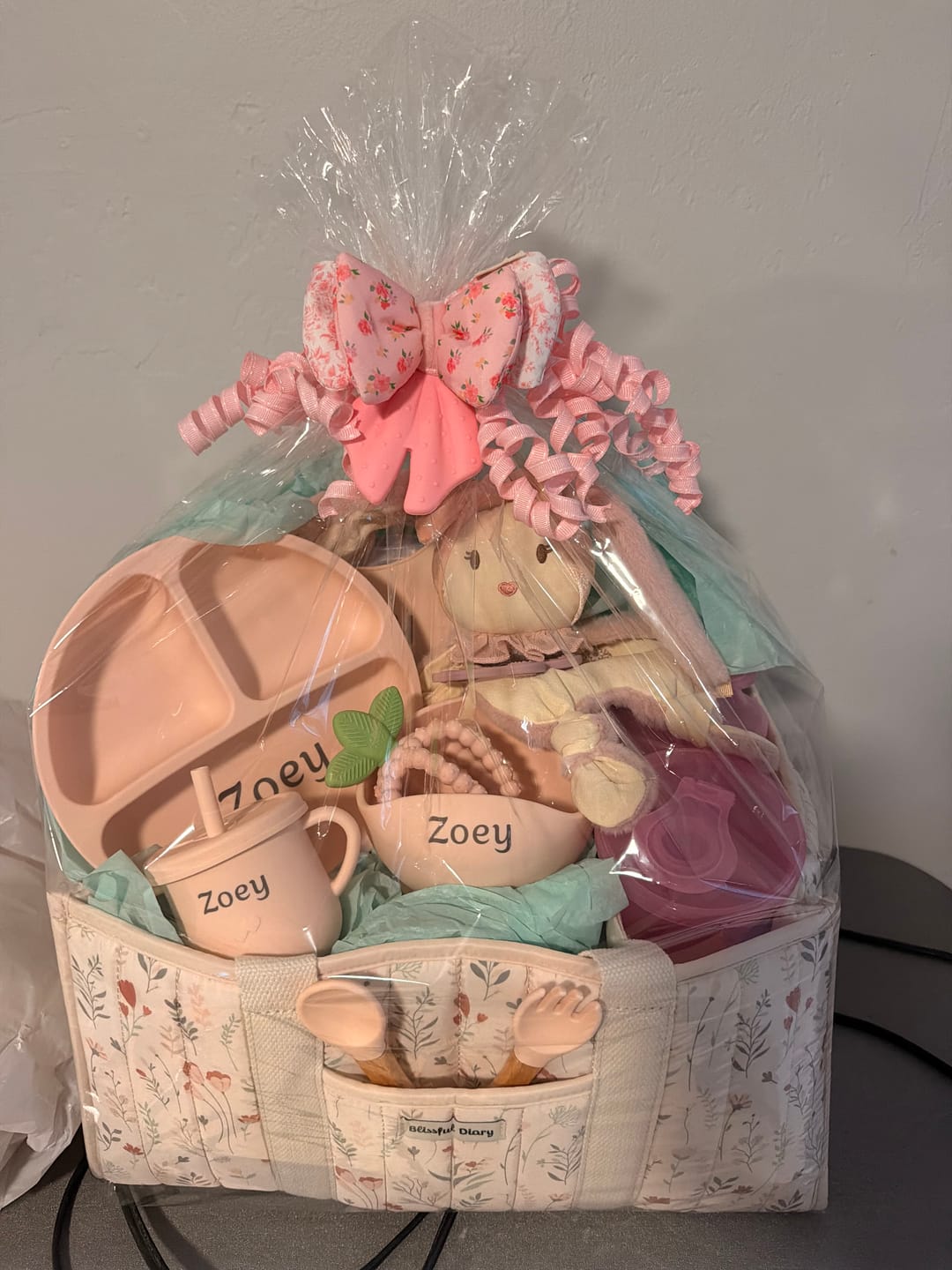 Customer photo review of Noah + Nori™ Personalized Baby Feeding Set
