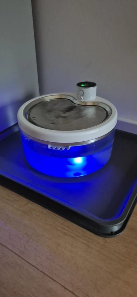 Customer photo review of TruePet Katzenbrunnen Kabellos | Radar-Sensor: fließt nur, wenn deine Katze kommt | Flüsterleise | Akku
