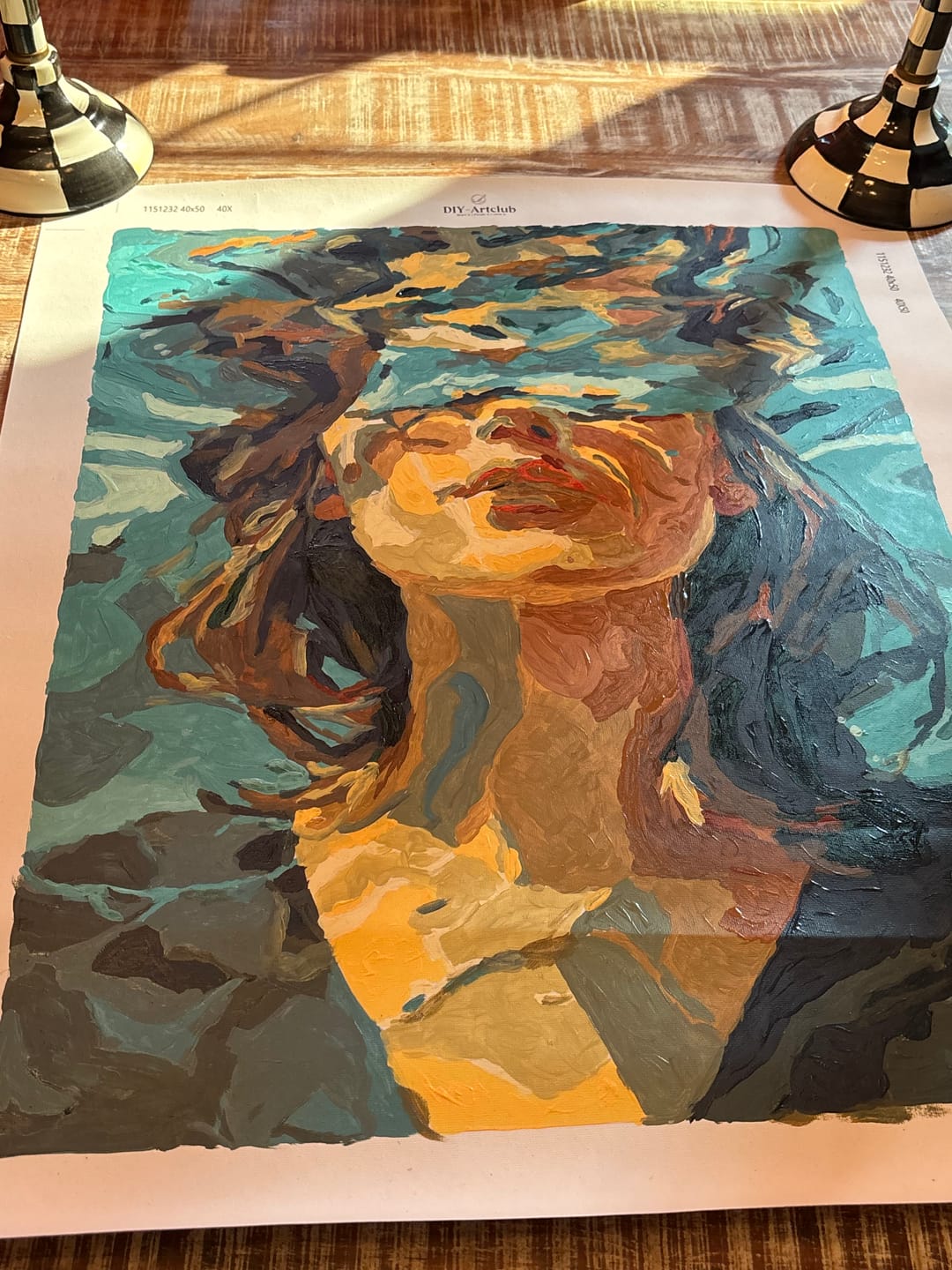 Customer photo review of Surprise Painting | Paint by Numbers