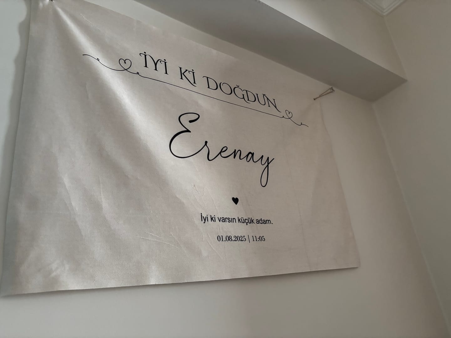 Customer photo review of Kişiselleştirilebilir Doğum Günü Örtüsü (#106)