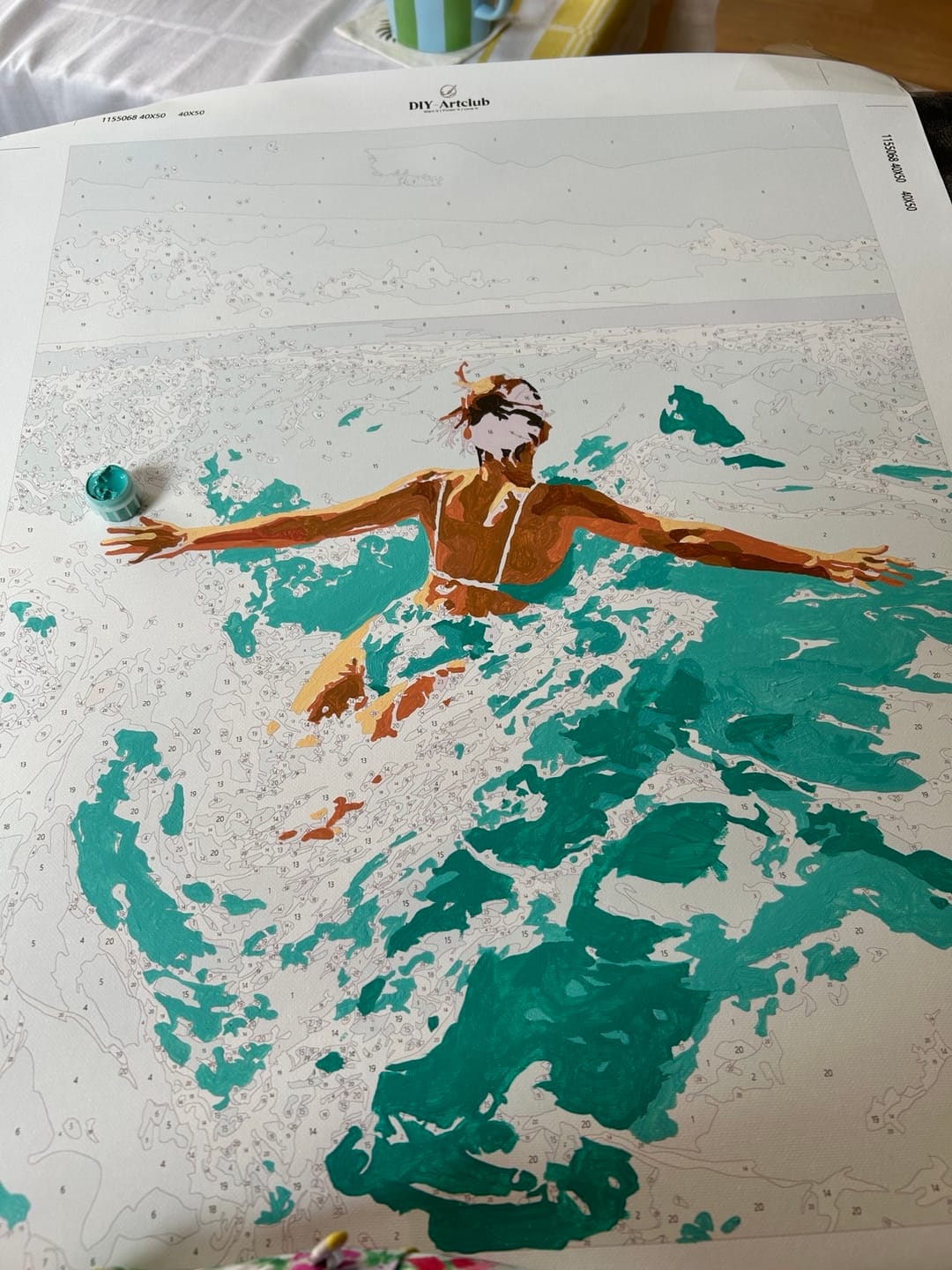 Customer photo review of Wave Chaser | Paint by Number