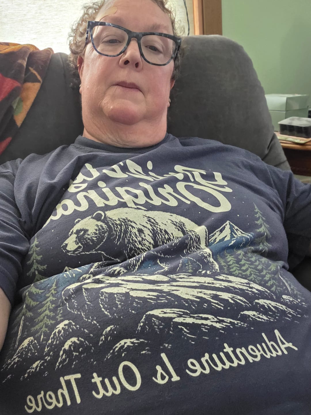 Customer photo review of Camp Quitcherbitchin T-Shirt
