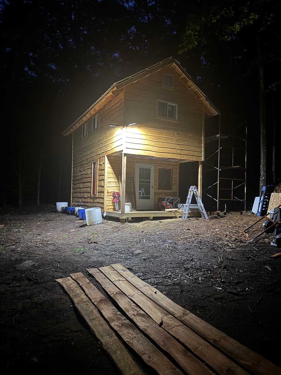 Customer photo review of 3 Lights + 1 Extra Free 60W Solar Street High Brightness Lights 6000 Lumens