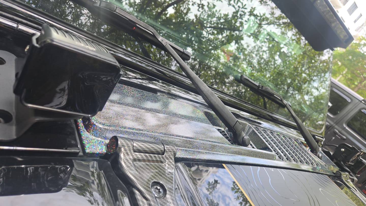 Customer photo review of Holographic OEM Cowl Wiper Panel for Jeep JL JT 2018+