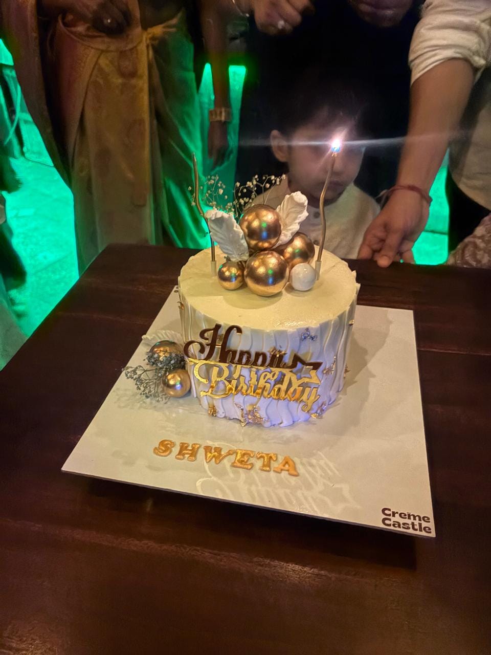 Customer photo review of Customized Flower Cake