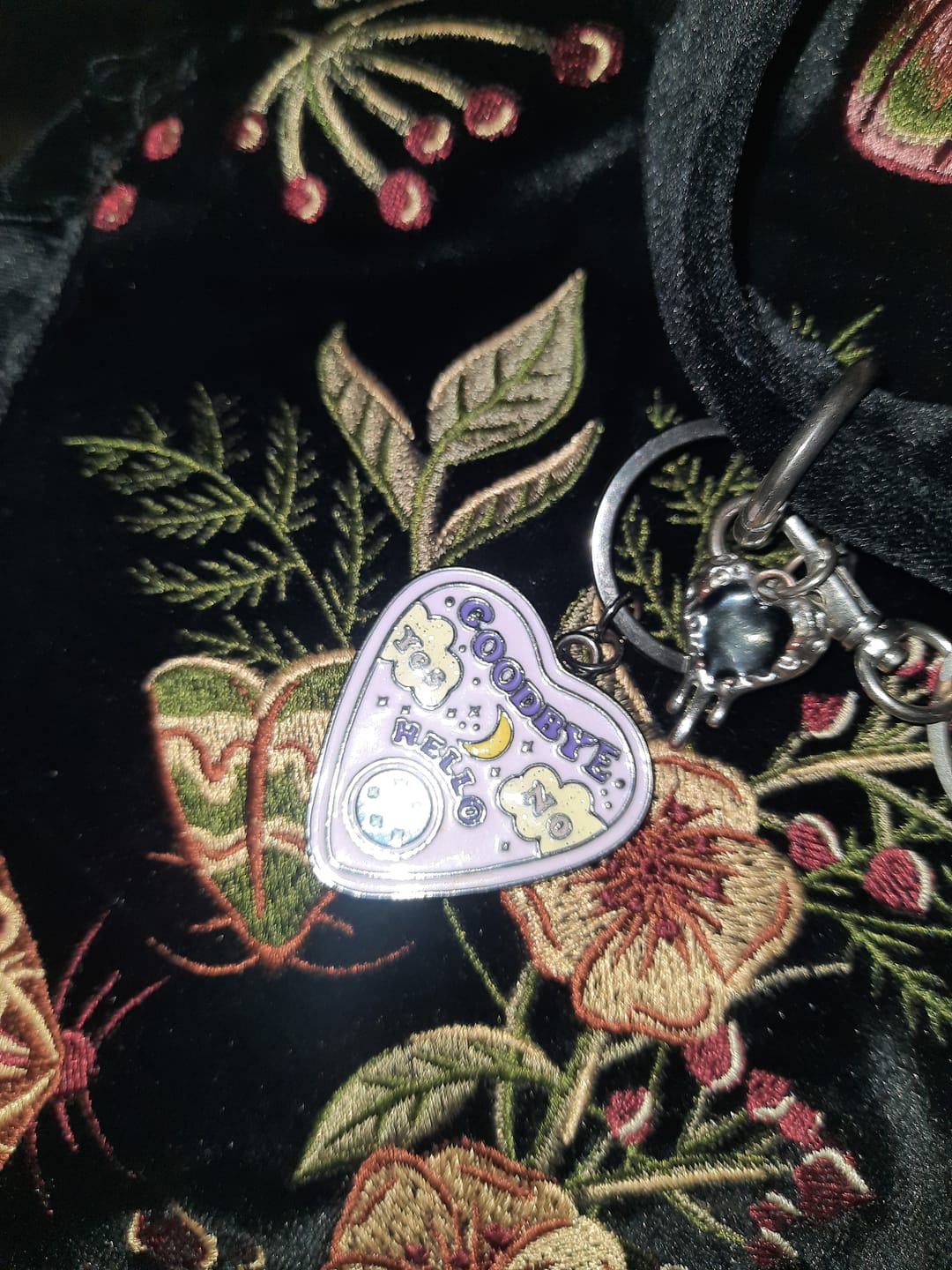 Customer photo review of Planchette-Schlüsselanhänger in Pastell mit Mond und Sternen
