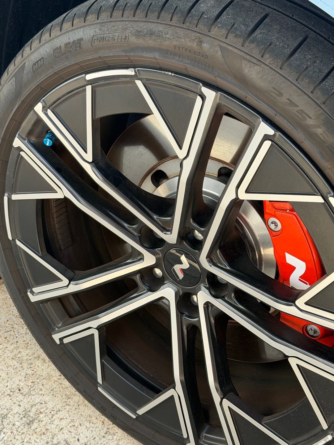Customer photo review of 80Eighty® Teal Valve Stem Caps