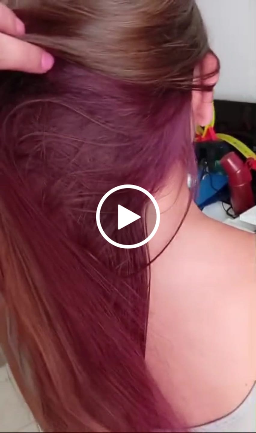 Customer video review of Mattie Cerise - Vegan Semi-Permanent Direct Dye Hair Color Cream 210 ml