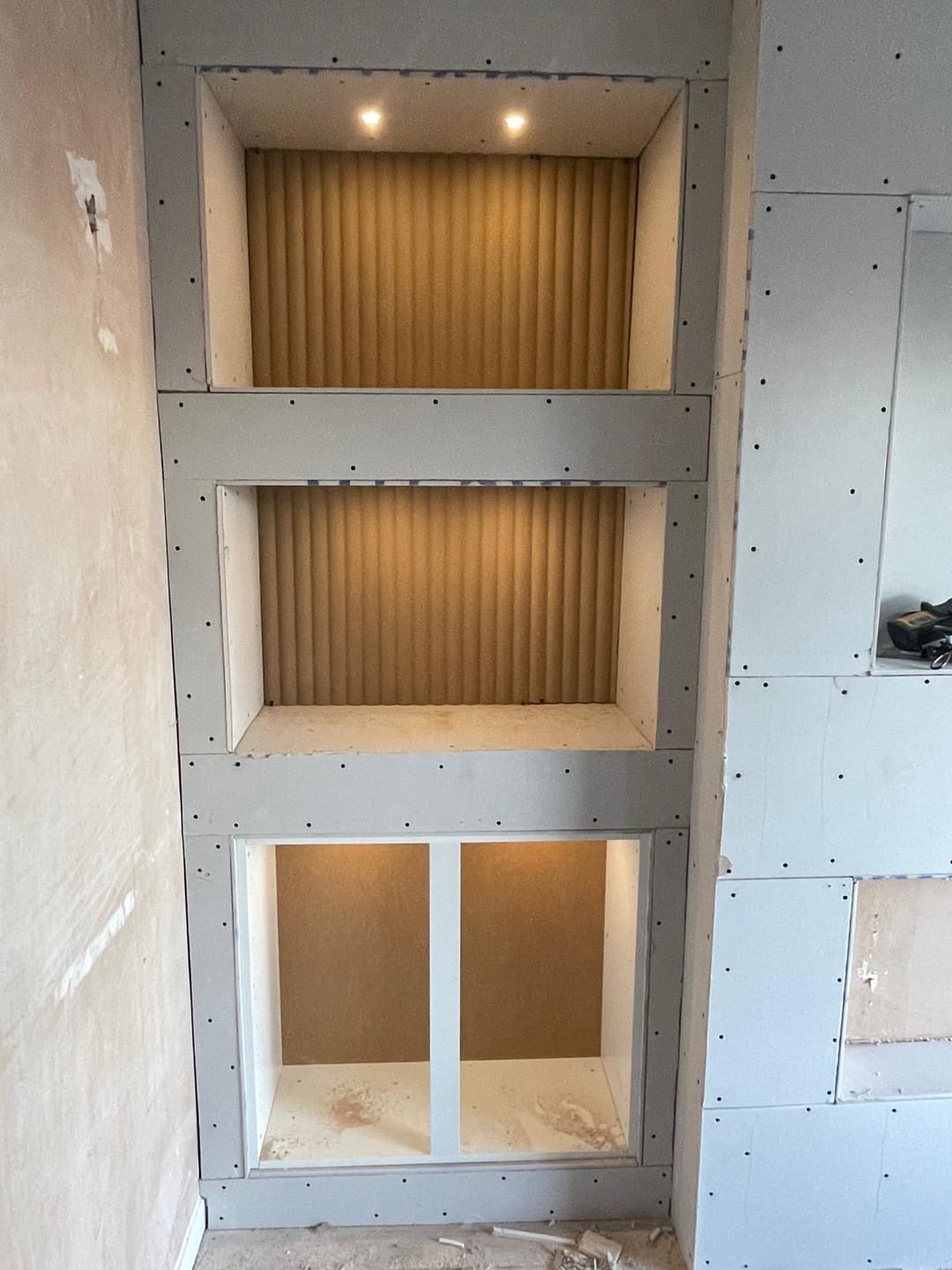 Customer photo review of Paintable MDF Wall Panel 240cm x 60cm