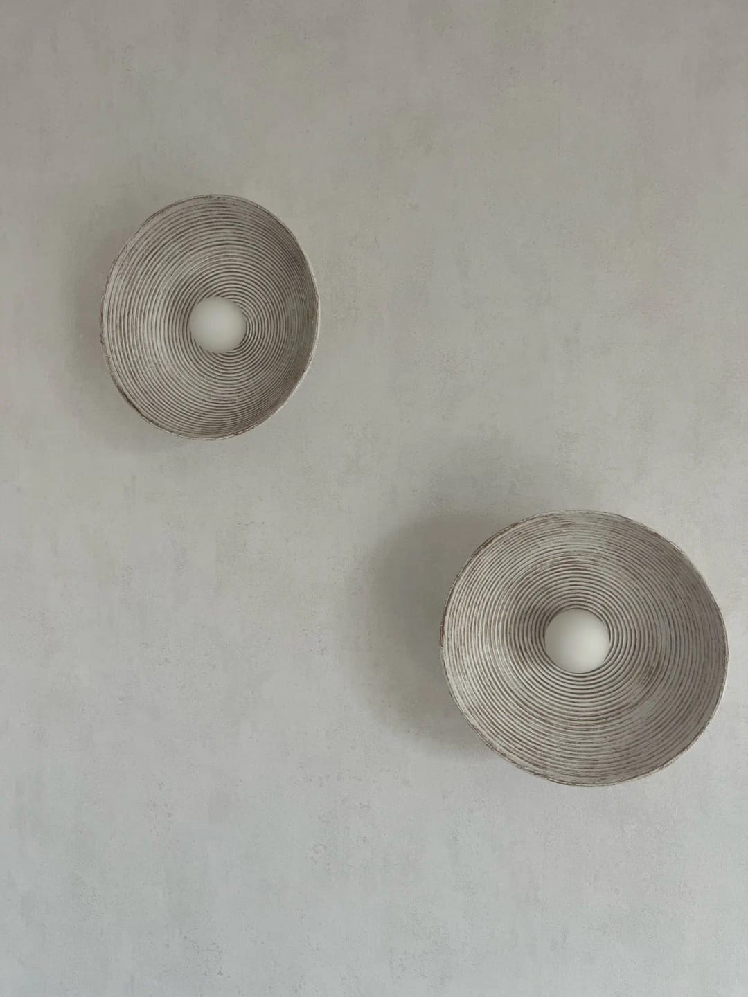 Customer photo review of LED Round Wall Sconce Vintage Resin Look 1-Light Fixture