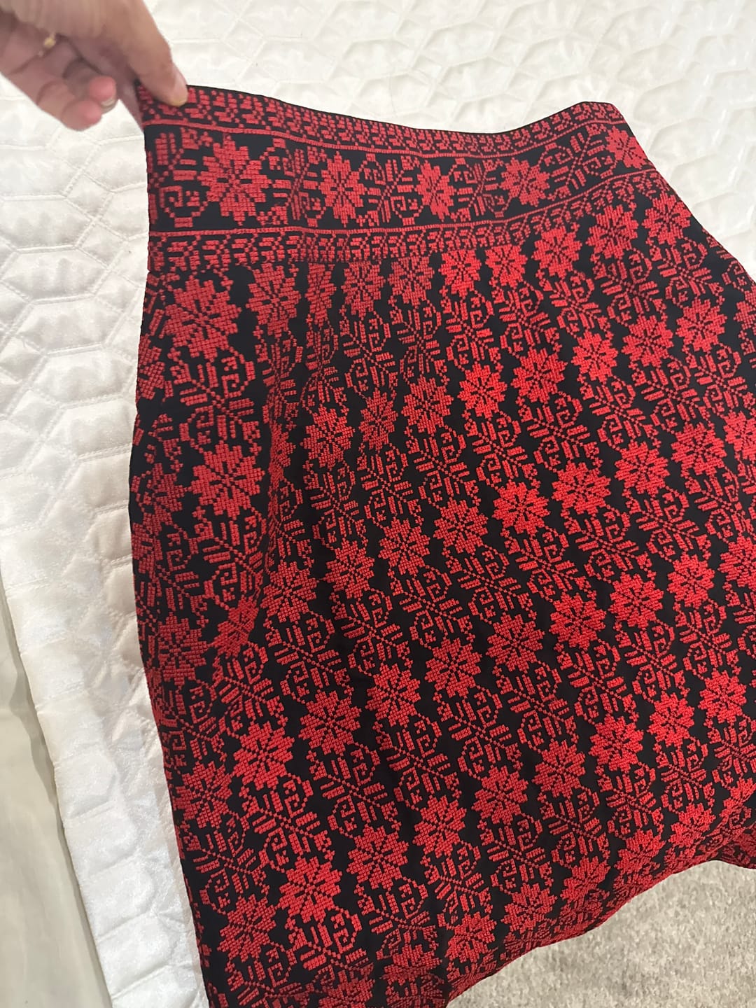 Customer photo review of Floral Pencil Skirt