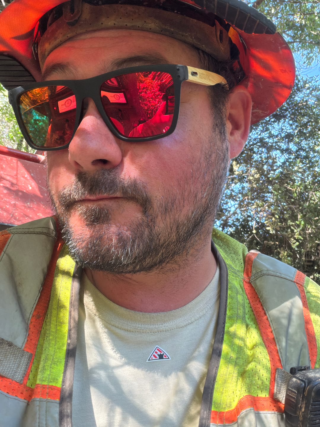 Customer photo review of 80Eighty® Polarized Bamboo Sunglasses - Red