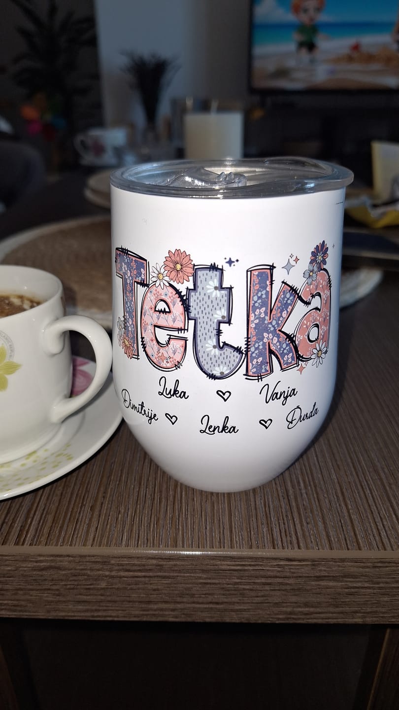 Customer photo review of Tetka (izbor do 8 imena deteta) - Termos Šolja