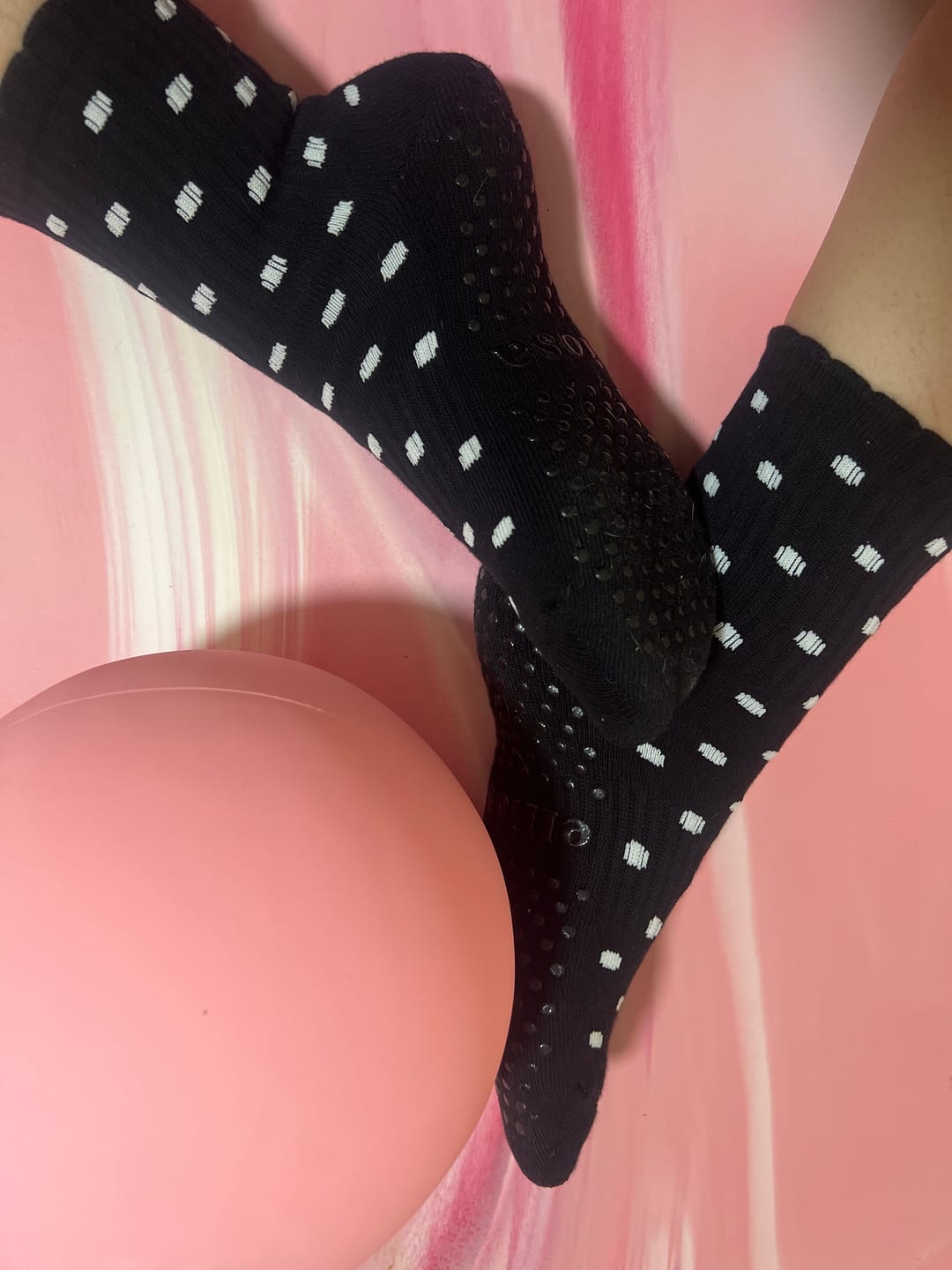 Customer photo review of Noir Polka Dots