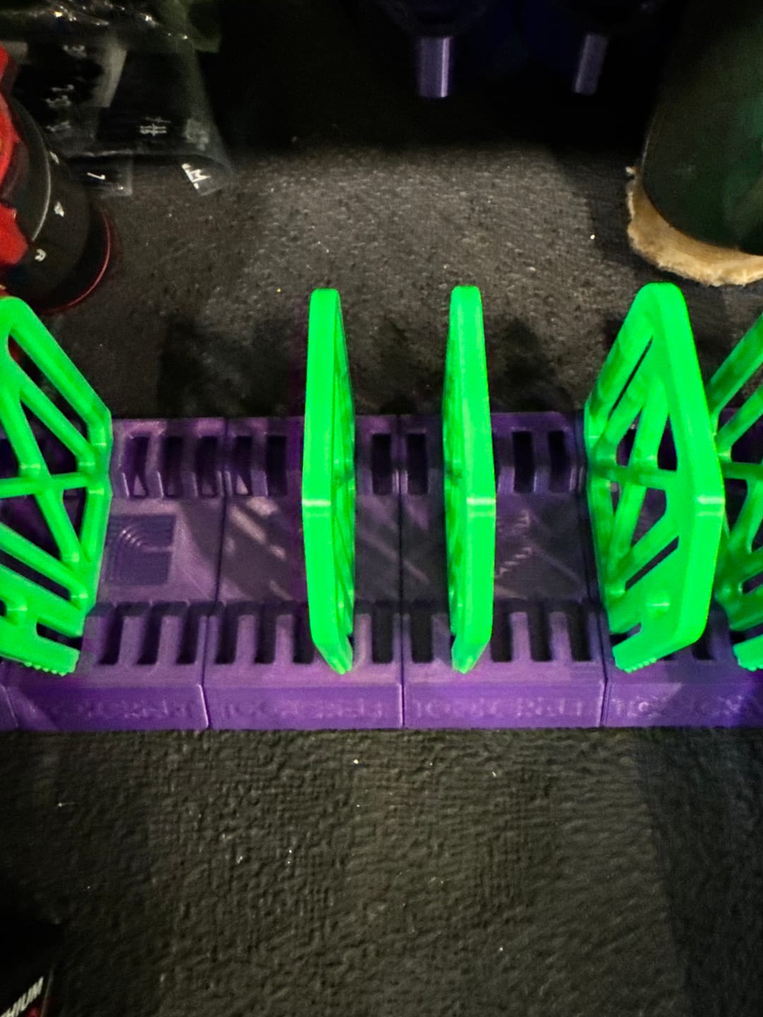 Customer photo review of The Modular Purse Rack ( Divider only )