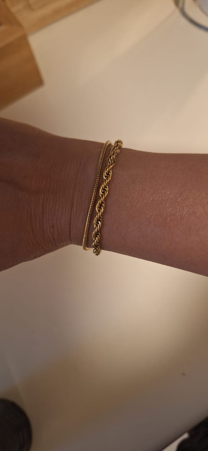 Customer photo review of Twisted Leila Layered Bracelet