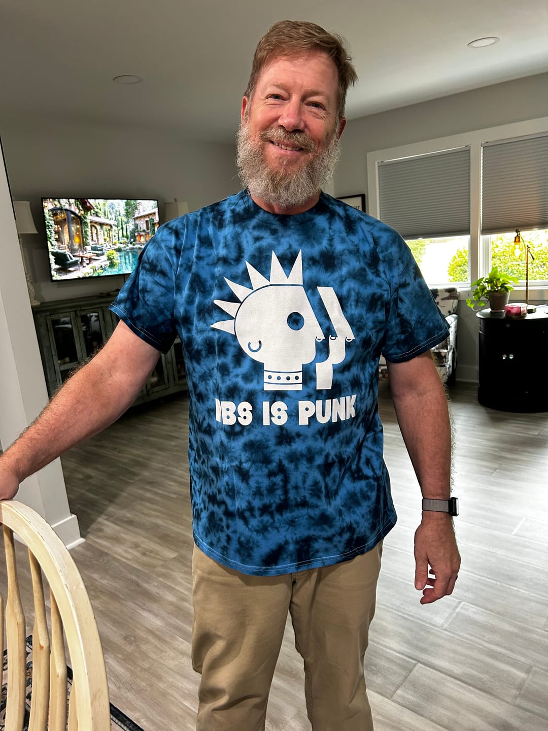 Customer photo review of PBS is Punk Tie-Dye Tee