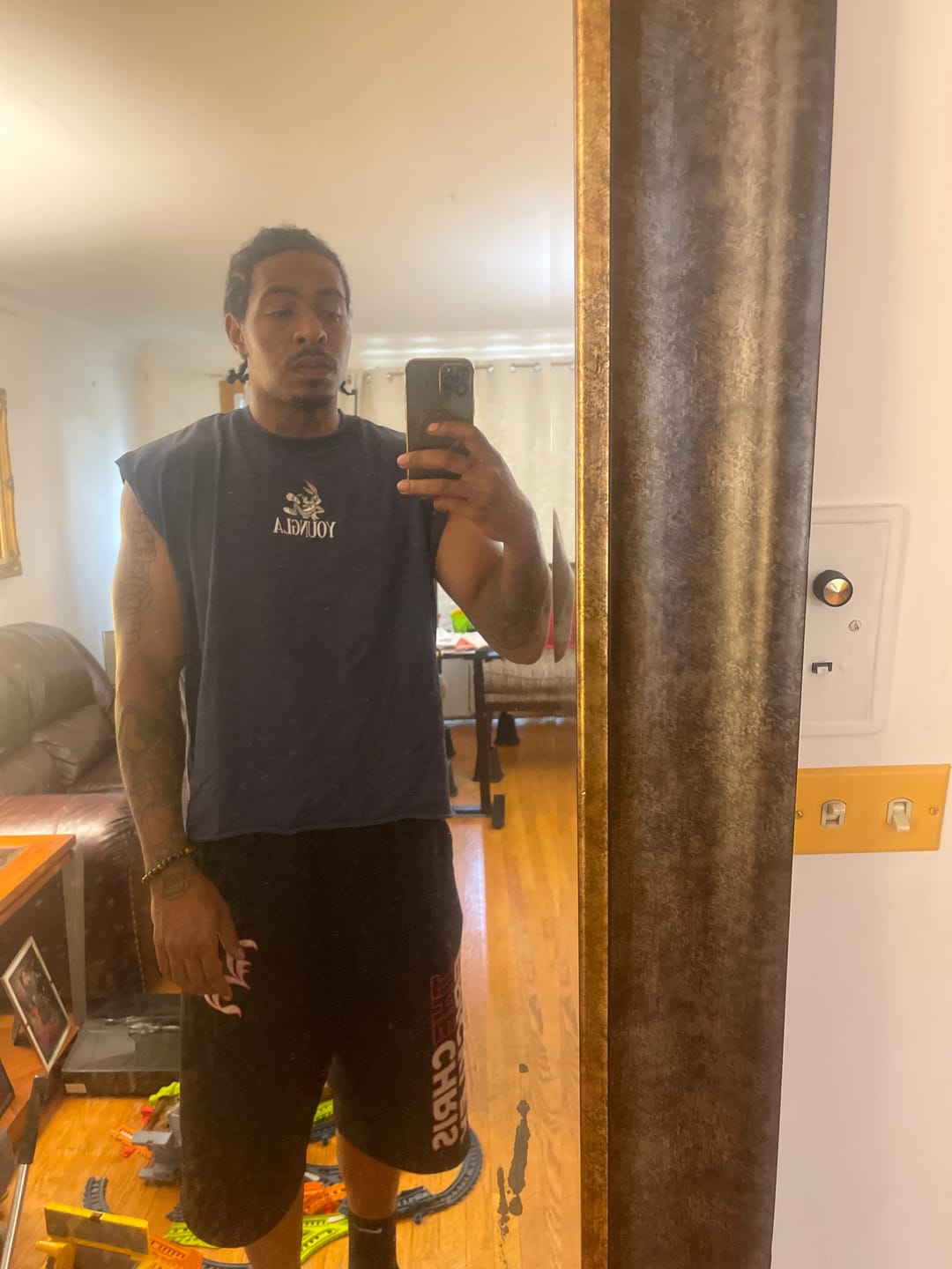 Customer photo review of 3107 - Looney Tunes Embroidered Cut-offs