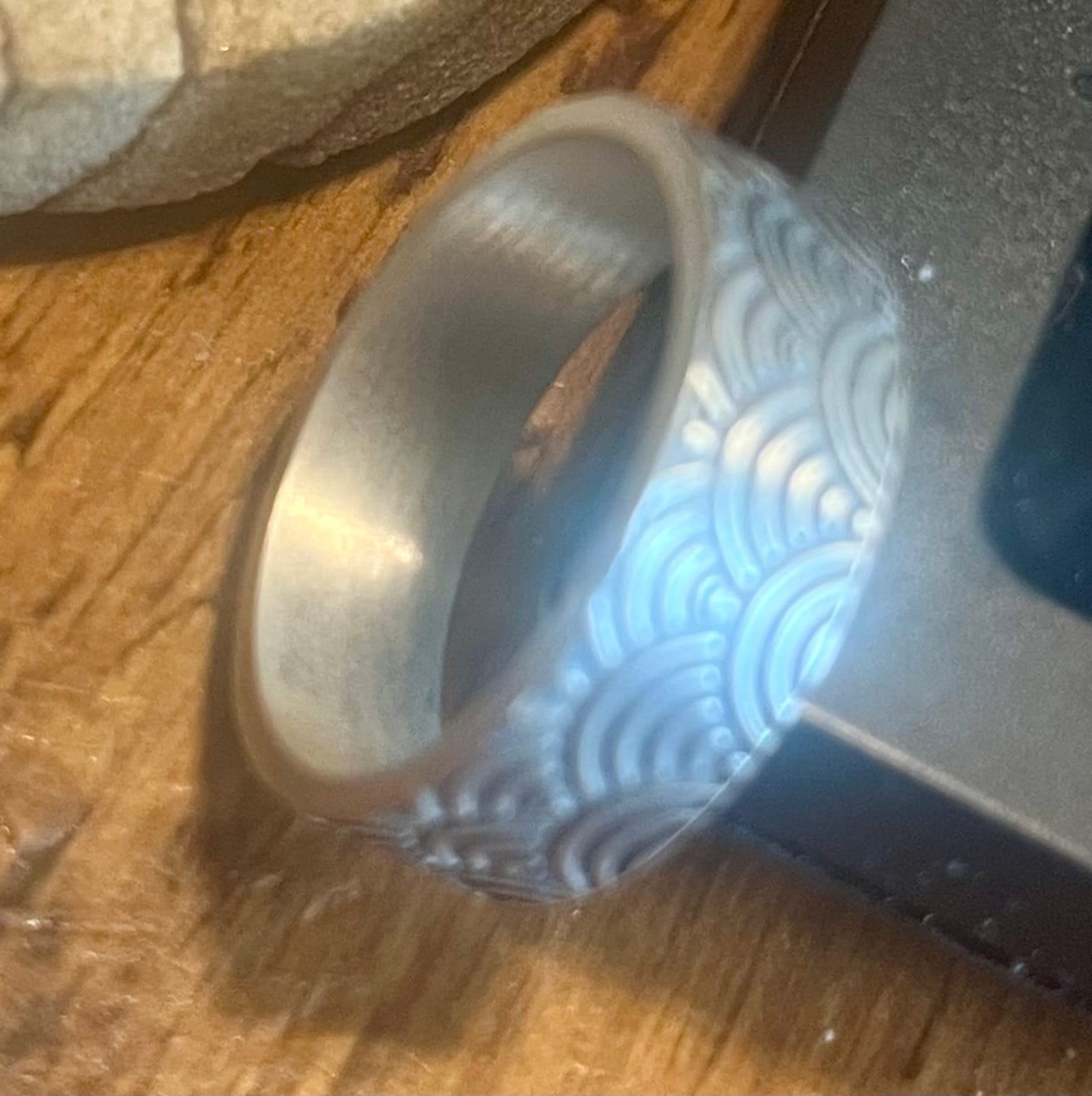 Customer photo review of Seigaiha Wave Ring