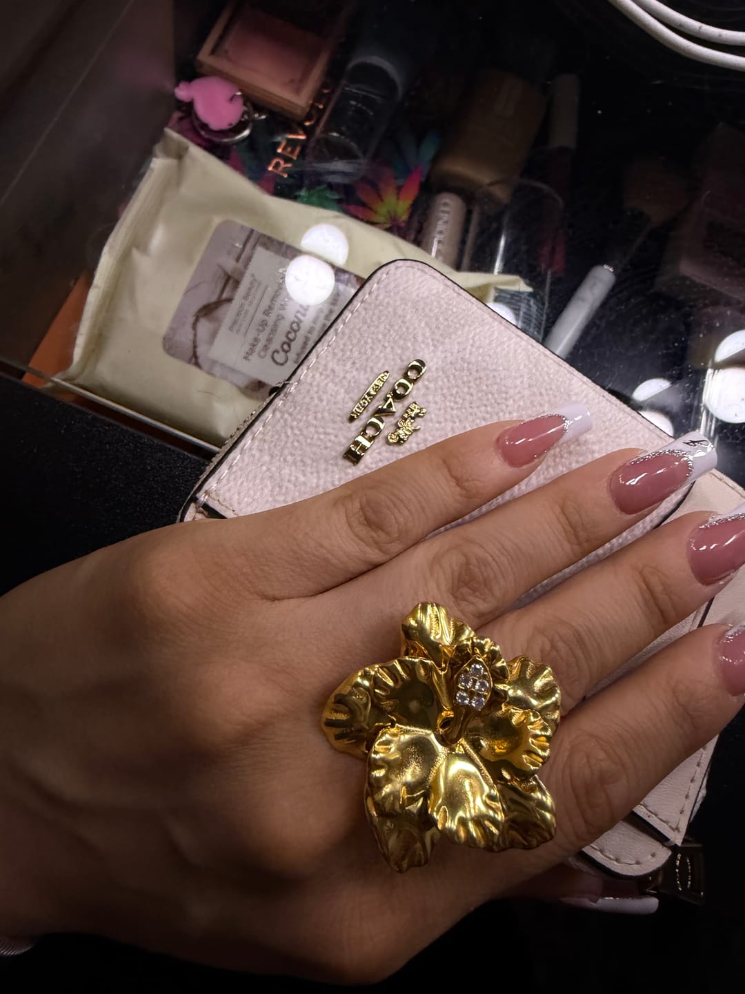 Customer photo review of Hibiscus Petal Ring