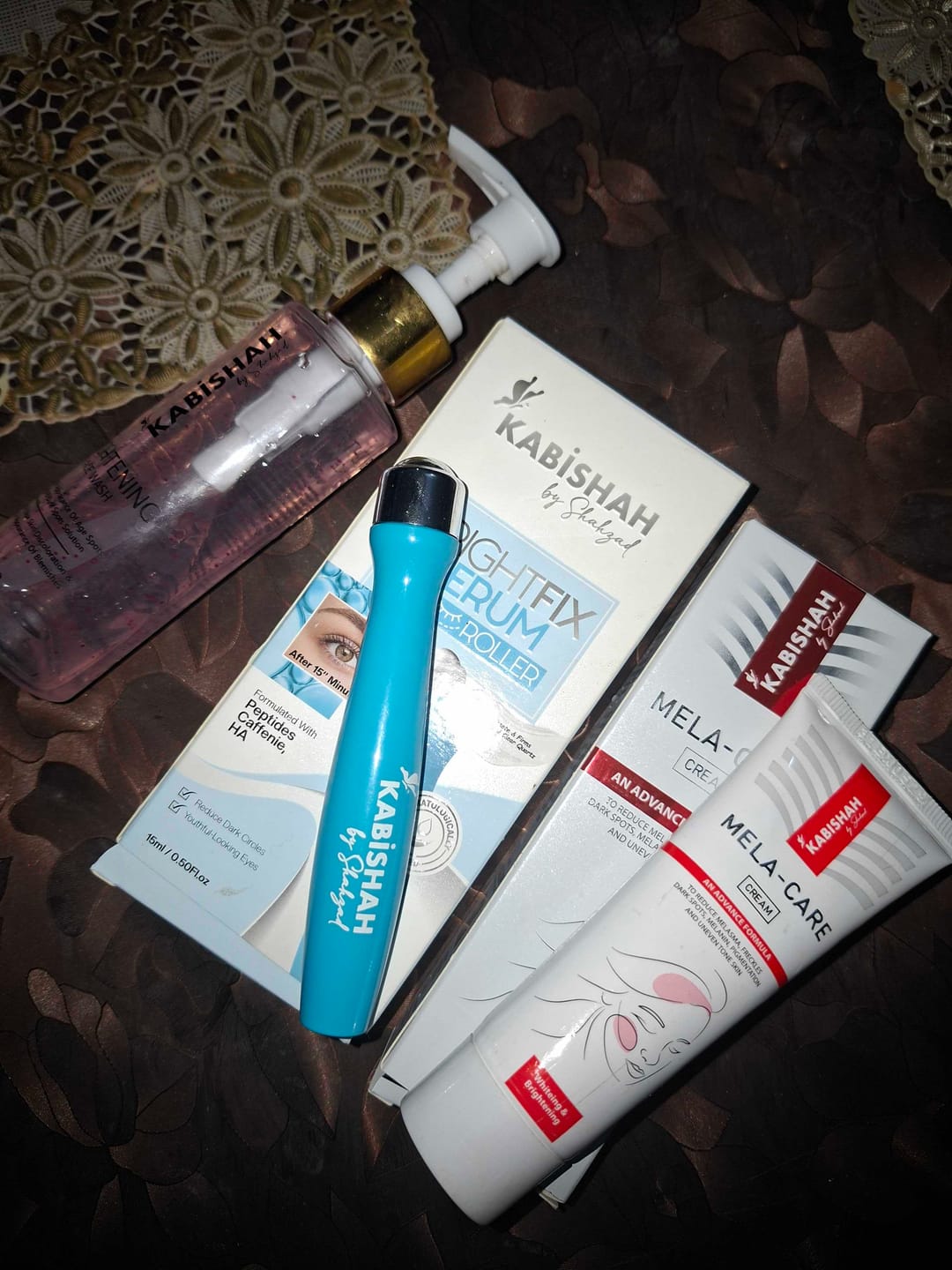 Customer photo review of Brightfix Serum Eye Roller