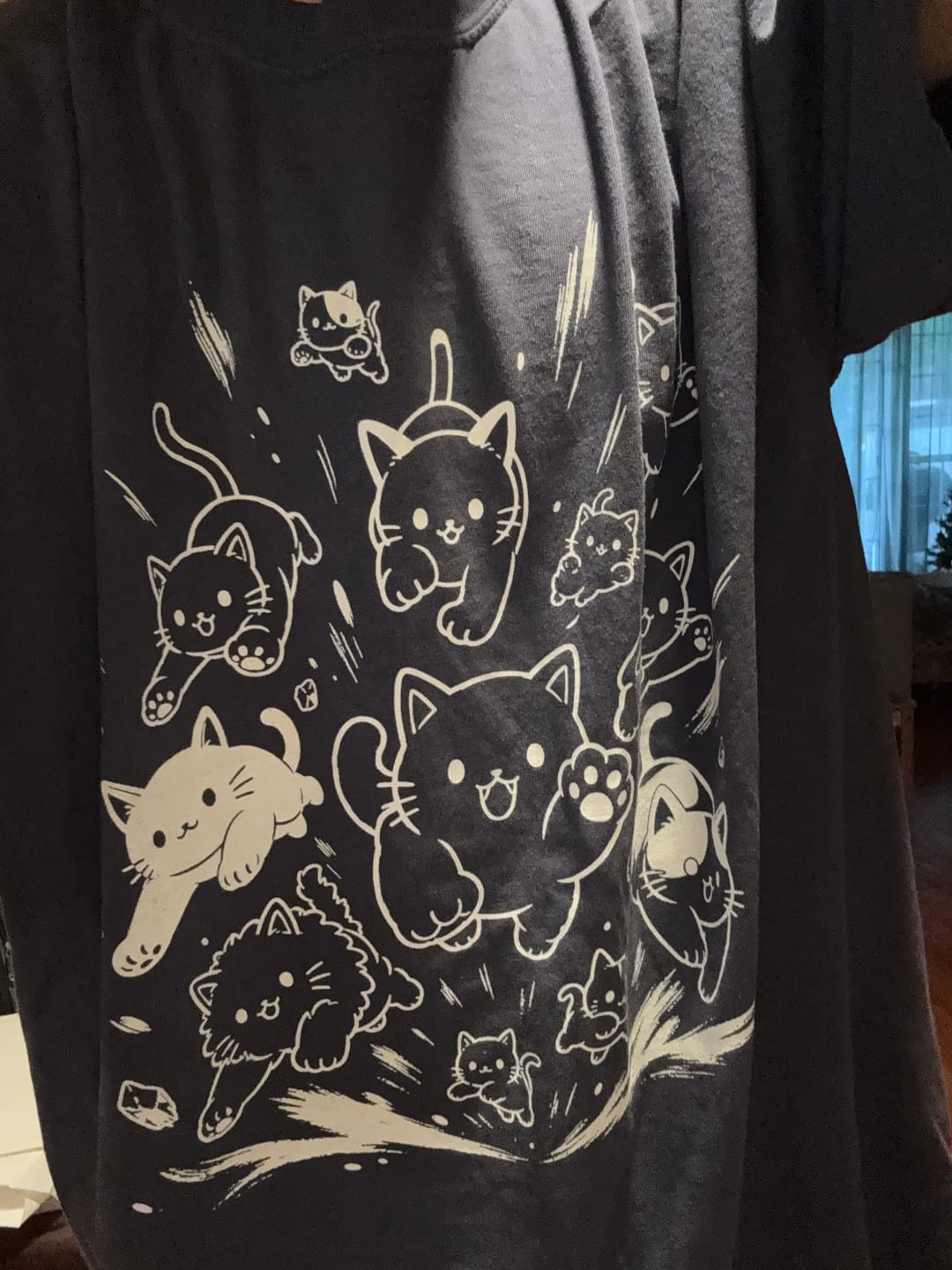 Customer photo review of Cat Rush T-Shirt