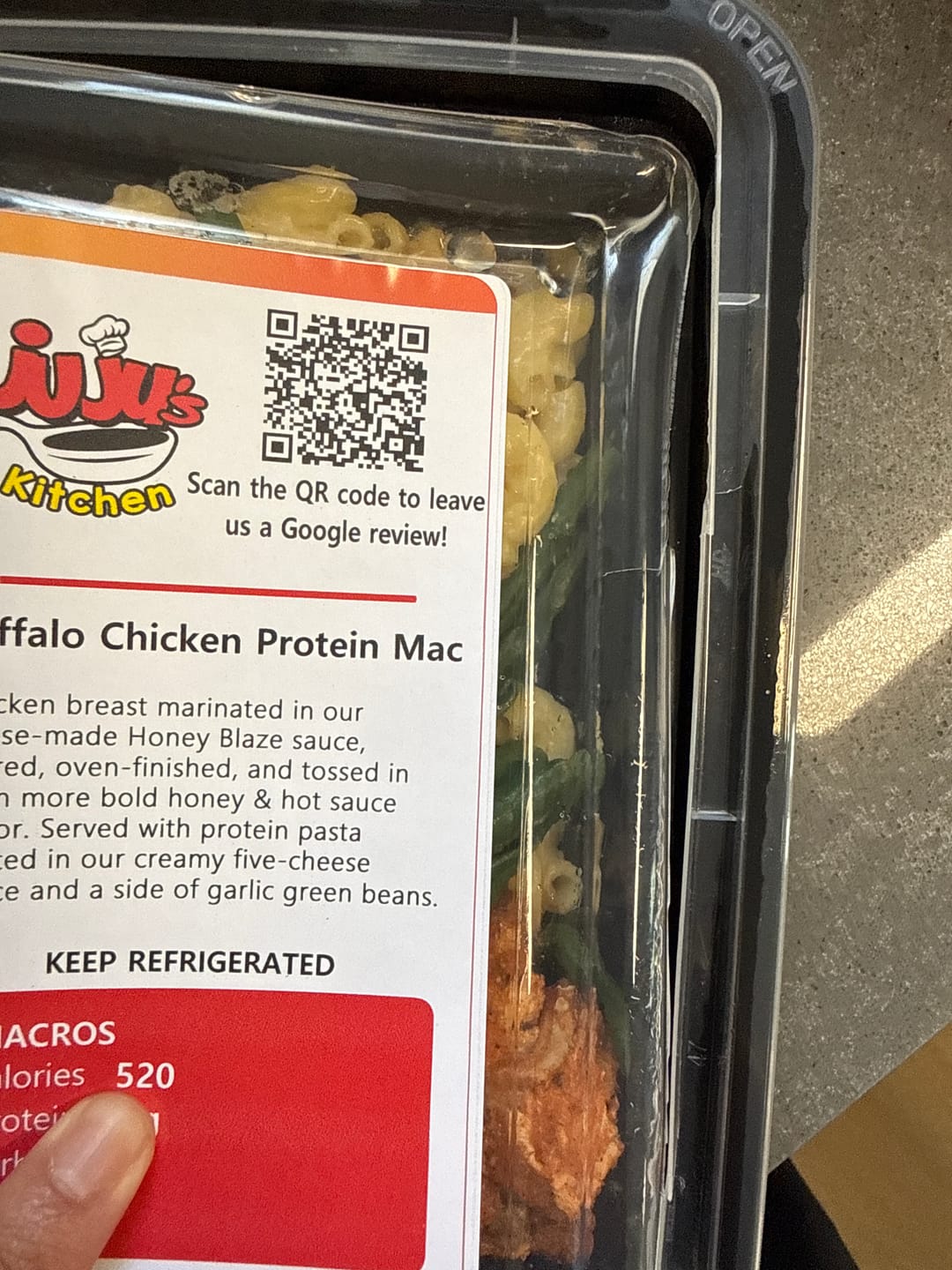 Customer photo review of Buffalo Chicken Mac - Lean Size